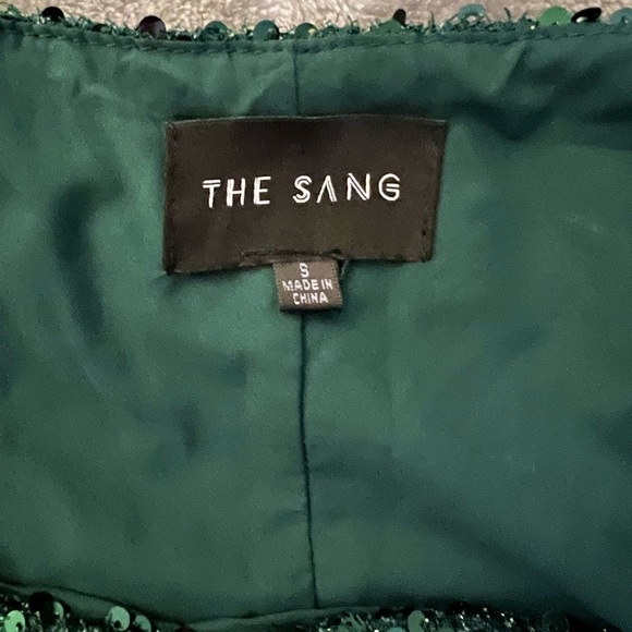 Elegant Green Sequin Women's Jumpsuit - Picture 2 of 3